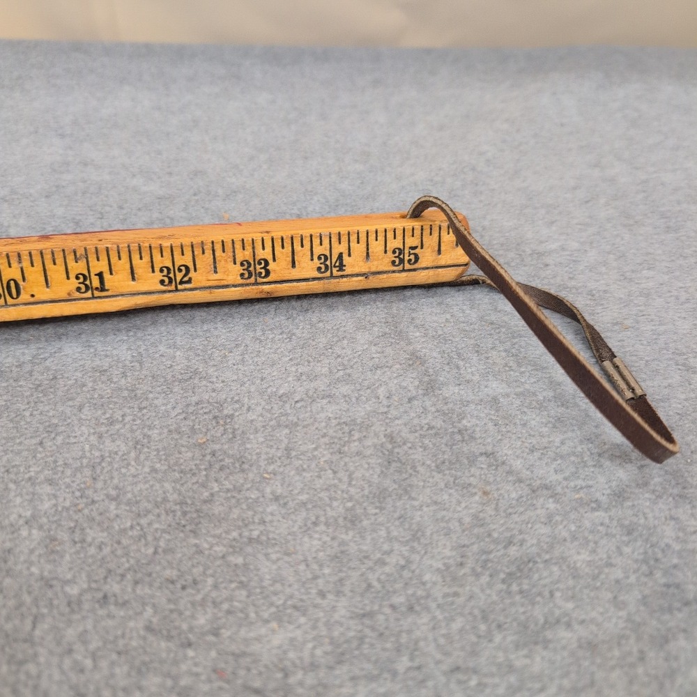 Vintage Joe Money Machinery Co Inc Alabama Advertising Wooden Yardstick Ruler - Picture 10 of 10